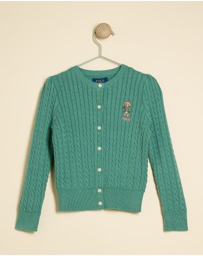 Fairway Green With Bear Embroidery