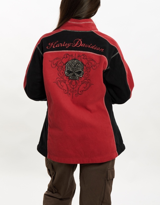Vintage by The Real Deal - Pre Loved - Vintage Harley Davidson Fleece Full Zip Sweatshirt