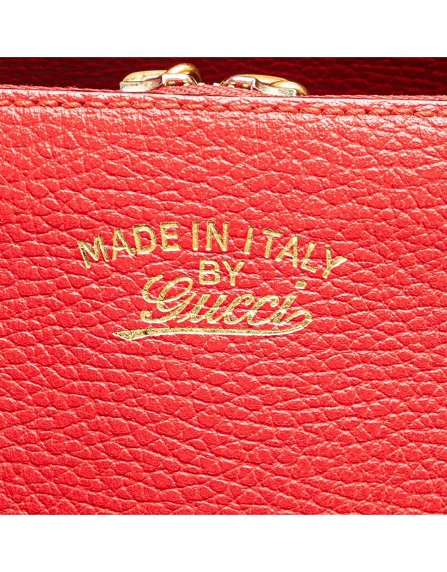 Pre-Loved by Azura Reborn - Pre-Loved gucci Italian Leather Tote Bag with Shoulder Strap