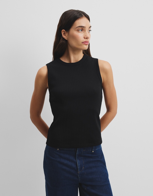 Country Road - Australian Cotton Blend Fitted Rib Tank