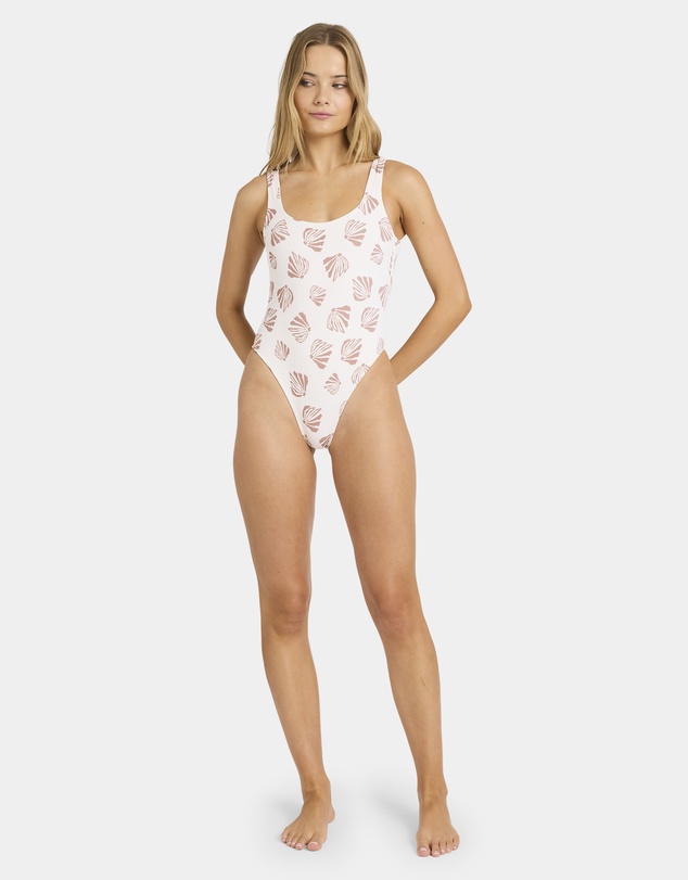 Billabong - Womens Sandy Shells Square Tanker One Piece Swimsuit