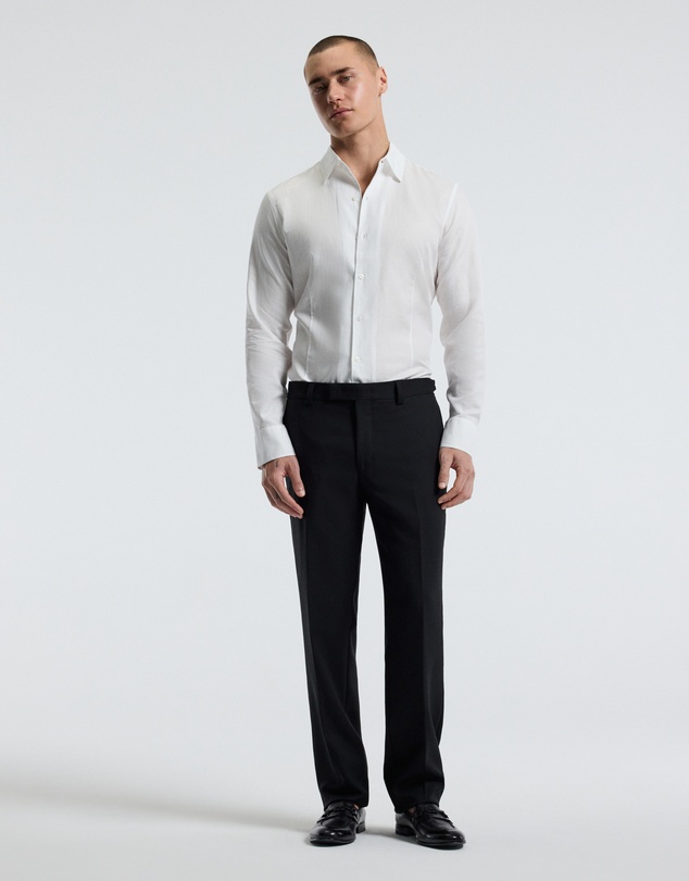 Calibre - Refined Cotton Linen Shirt White