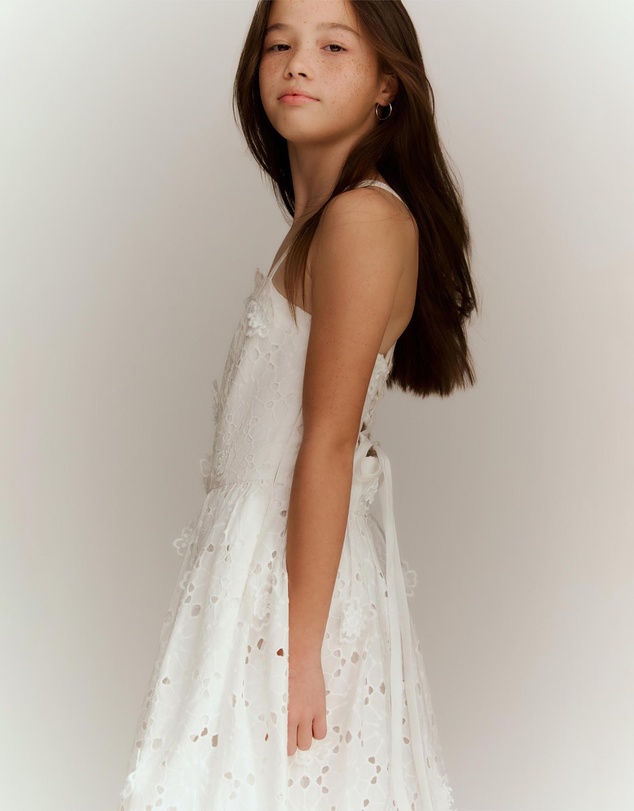 Bardot Junior - Estie Broderie Midi Dress - Kids-Teens