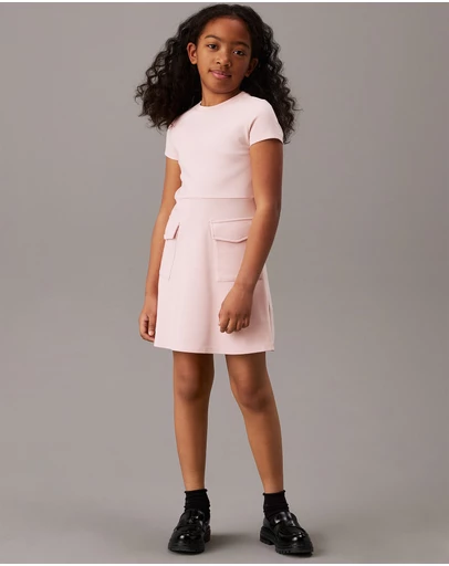Calvin Klein Jeans - Girls Flared Punto Pocket Dress
