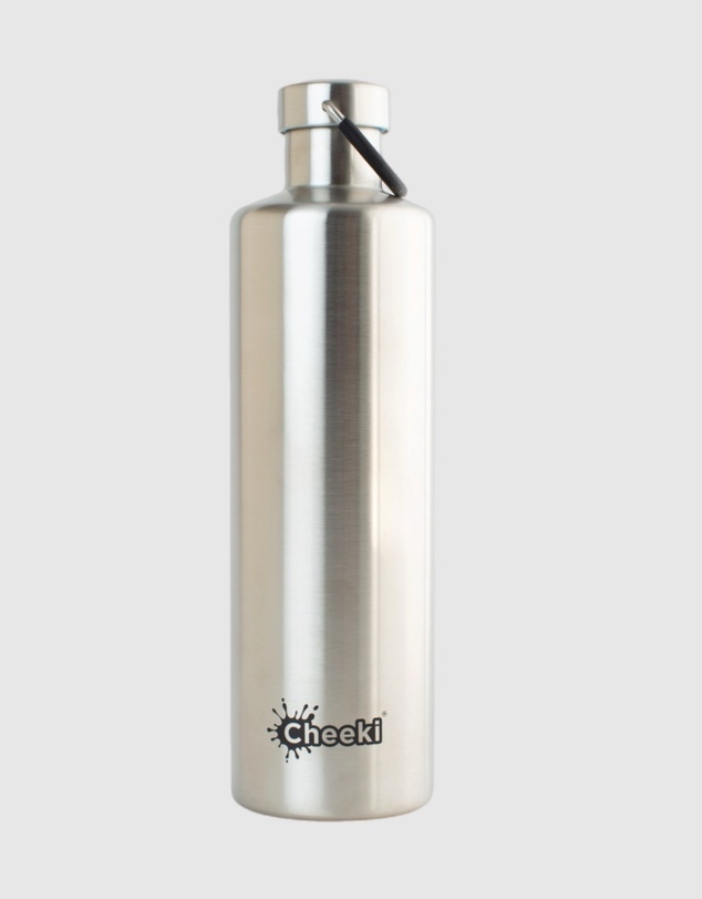 Tolu Australia - 1L Insulated Silver Water Bottle