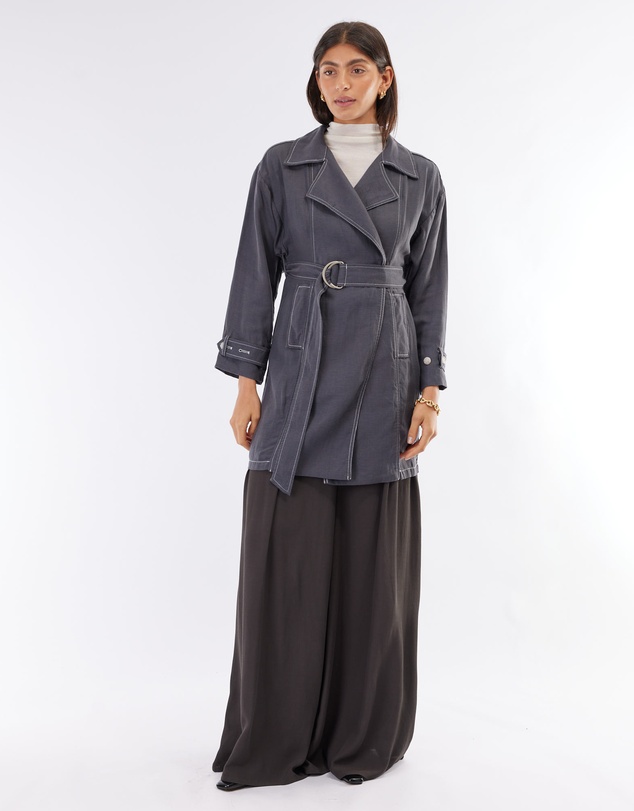 Amelius - Elvie Linen Trench Jacket