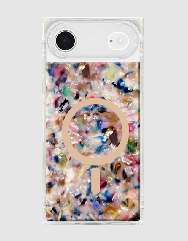Flaunt - Flaunt Square Rainbow Confetti Tortoise Shell MagSafe Case for iPhone 17 Air