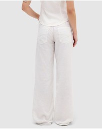 BDG By Urban Outfitters - BDG Kayla Lowrider Linen Trousers
