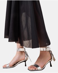 AllSaints - Noir Low Sandals