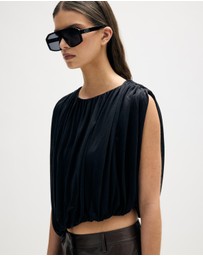 Minima Esenciales - Delfin Draped Jersey Top