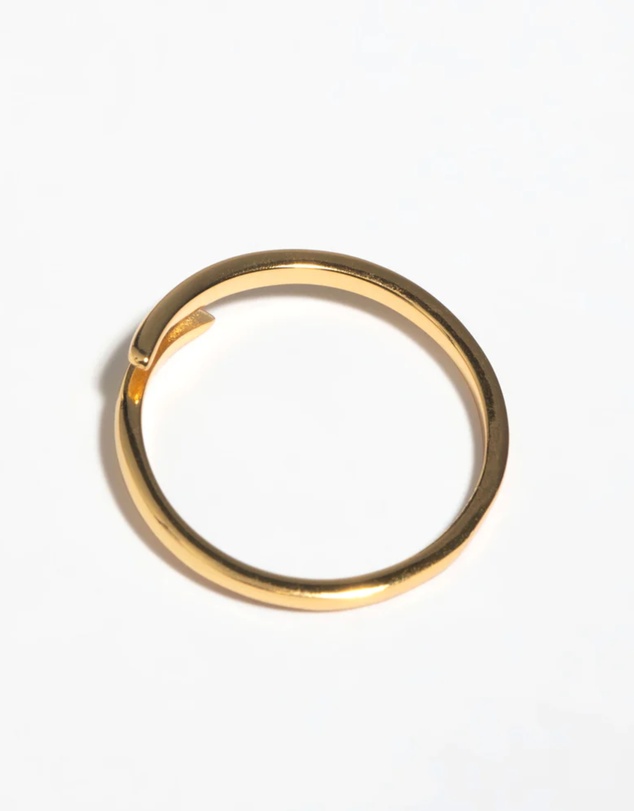 Lovisa - Gold Plated Sterling Silver Polished Band Ring