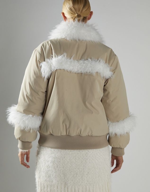 Glamorous - Tie Front Fur Lined Jacket