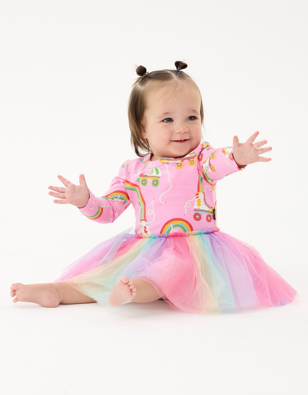 Rock Your Baby - Let The Good Times Roll Circus Frill Bodysuit Dress