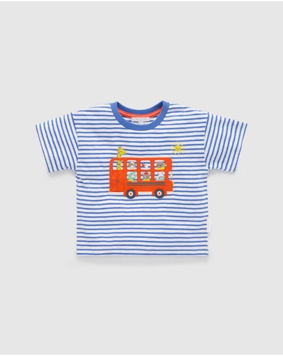 Purebaby - On The Bus Relaxed Tee -Kids-Babies