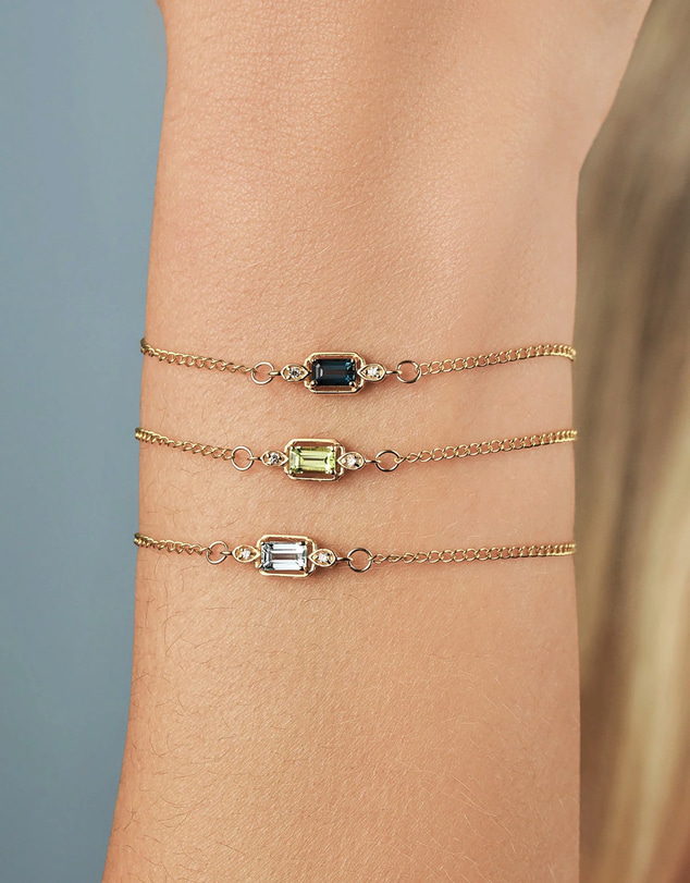 Von Treskow - Maeve Sky Blue Topaz Bracelet