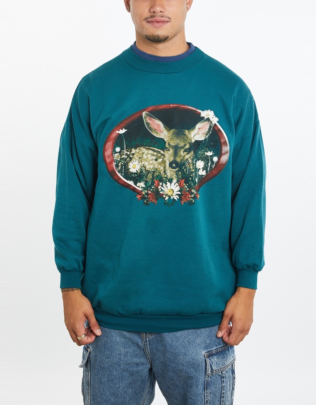Vintage by The Real Deal - Pre Loved - Vintage 90s Dear Wildlife Sweatshirt