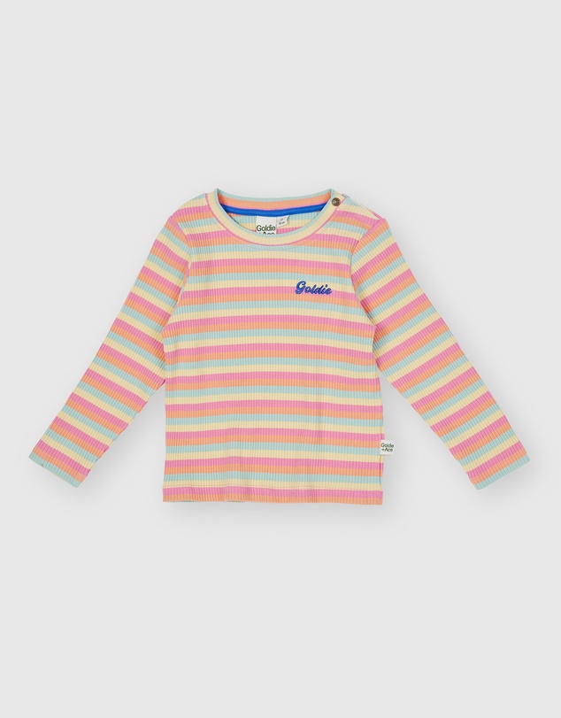 Goldie + Ace - Essential Stripe Rib Top - Babies-Kids