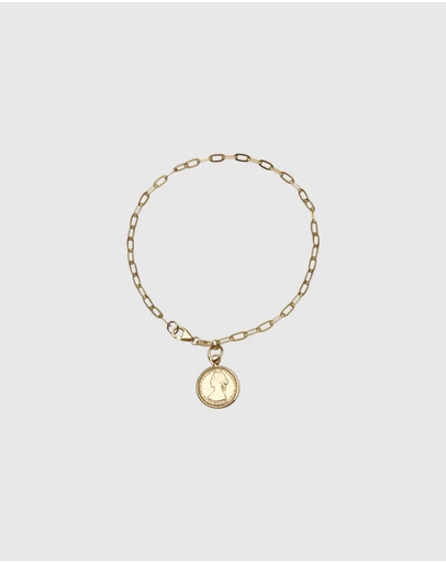 Von Treskow - Luxe Clip Chain Bracelet with Mini Coin