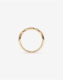 Michael Hill - 0.11 Carat TW Diamond Twist Wedding Ring in 14kt Yellow Gold