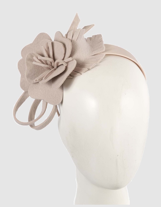 Max Alexander - Felt Nude Flower Fascinator