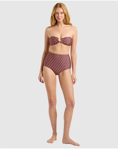 JETS - Coco Geo High Waist Bikini Bottom