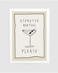 Olive et Oriel - Espresso Martini by Treechild Art Print