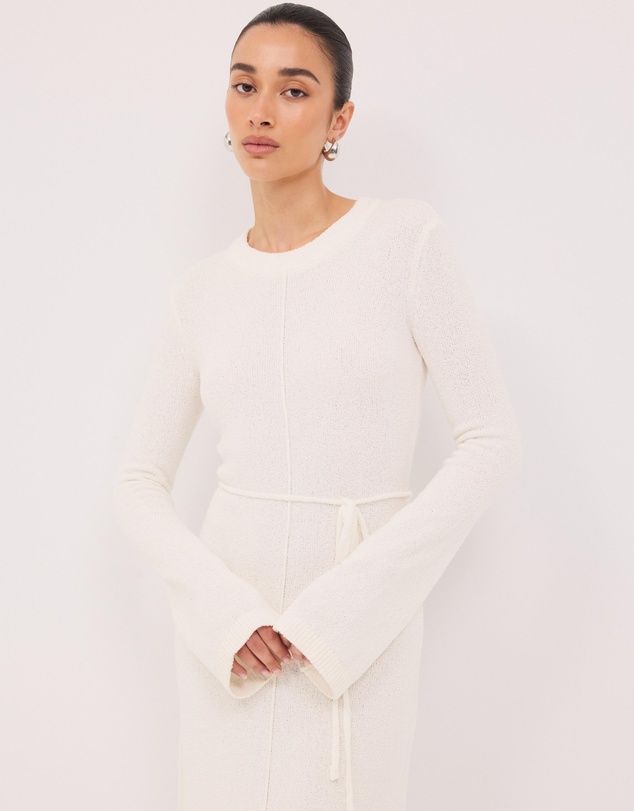 Calli - Iris Long Sleeve Knitted Maxi Dress