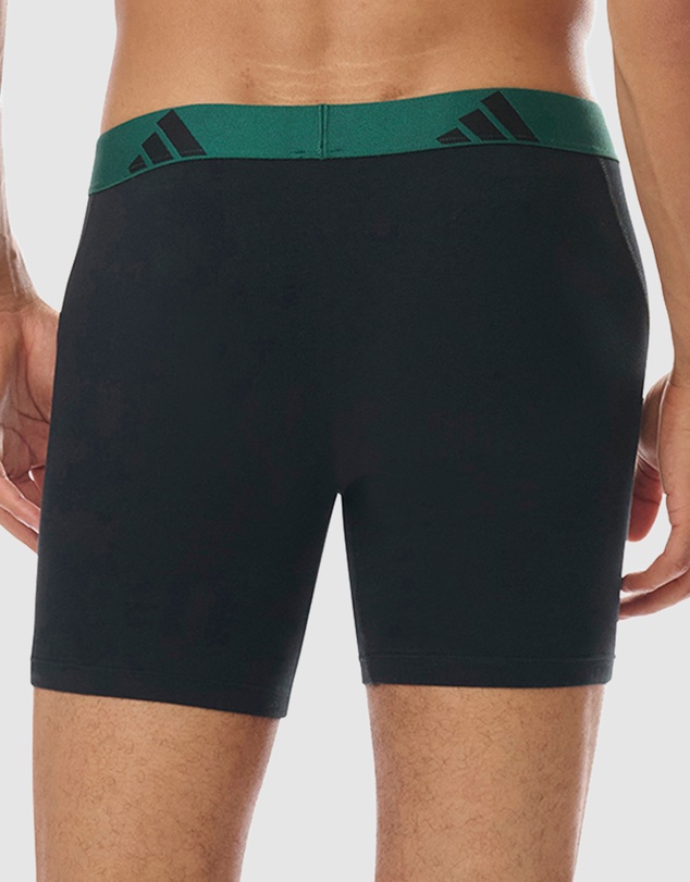 adidas Sportswear - 3 Pack Active Flex Cotton Boxer Brief Underwear