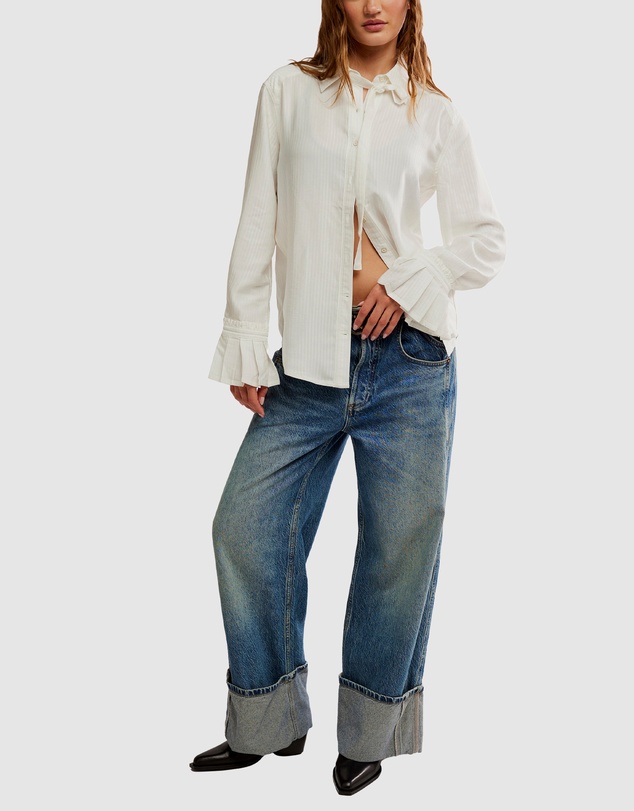 Free People - Mary Lou Silky Shirt