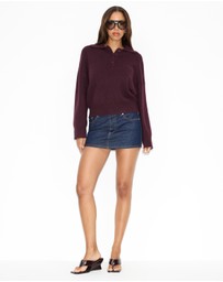 Dazie - Paris Weekend Knit Polo Jumper