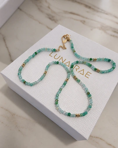 Luna Rae - Gold Vermeil - Cove Beaded Necklace