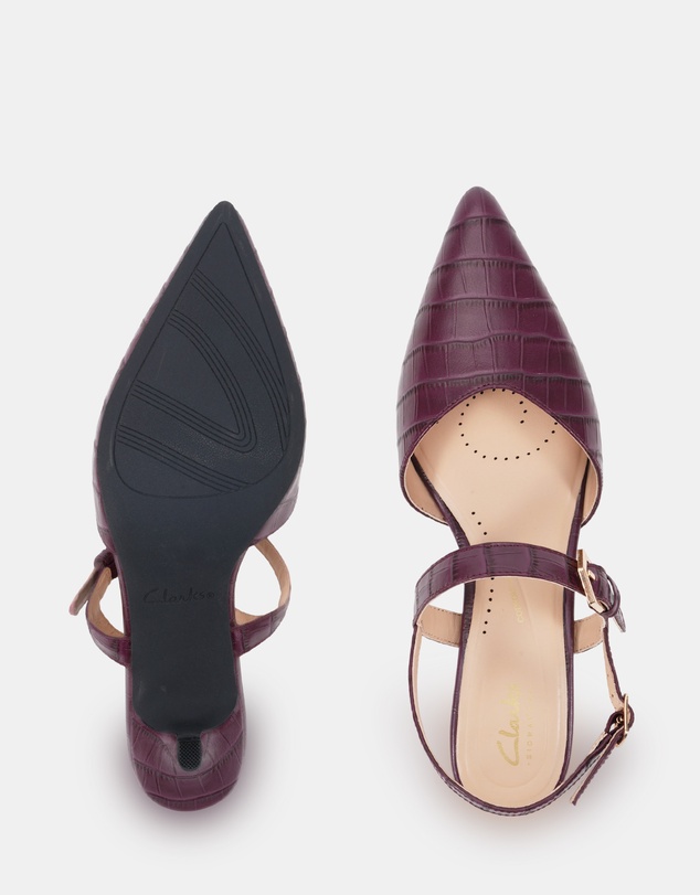 Clarks - Lake Mulberry Croc Mulberry Croc