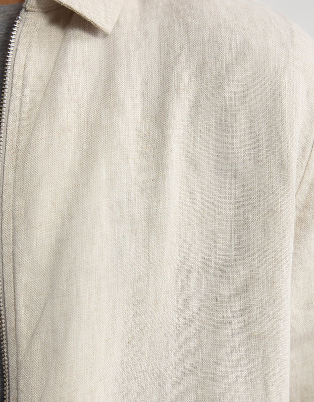 Oxford - Adem French Linen Zip Bomber