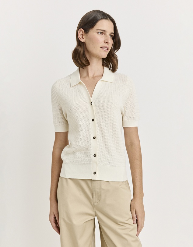 Toorallie - Grain Stitch Button Polo