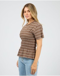 All About Eve - Zelena Knit Tee Coffee