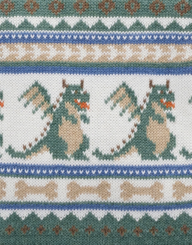 Purebaby - Dragon Fairisle Jumper -Kids-Babies