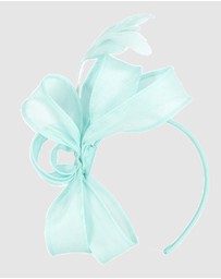 Max Alexander - Organza Blue Racing Fascinator