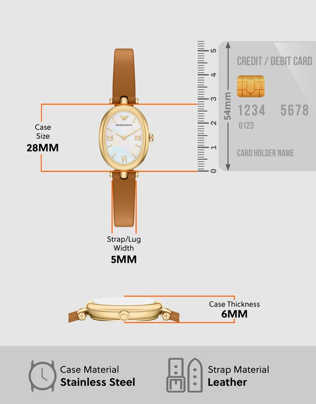 Emporio Armani - Brown Analogue Watch