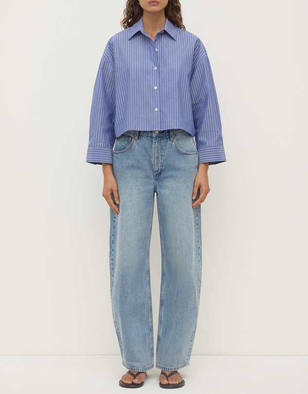 Assembly Label - Anais Stripe Cropped Shirt