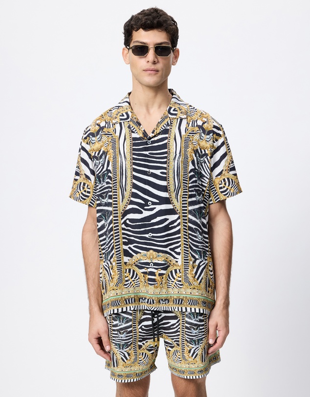 Camilla - Short Sleeve Camp Collared Shirt