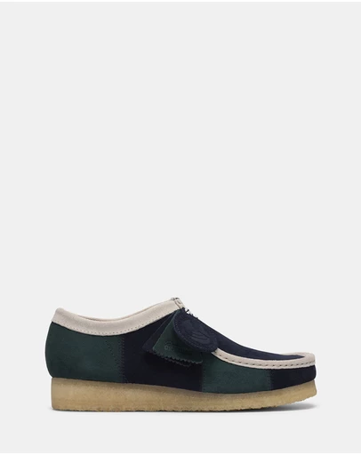Clarks Originals - Wallabee (M) Blue/Green Stripe