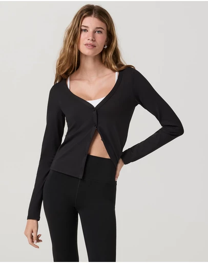 Vuori - LS Halo V Neck Cardigan