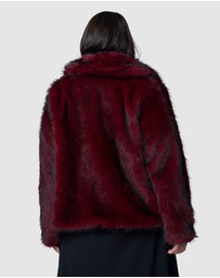 Pink Dusk by Curve Project - Hot Pursuit Fur Coat