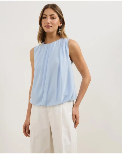 Atmos&Here - Harriet Draped Sleeveless Top