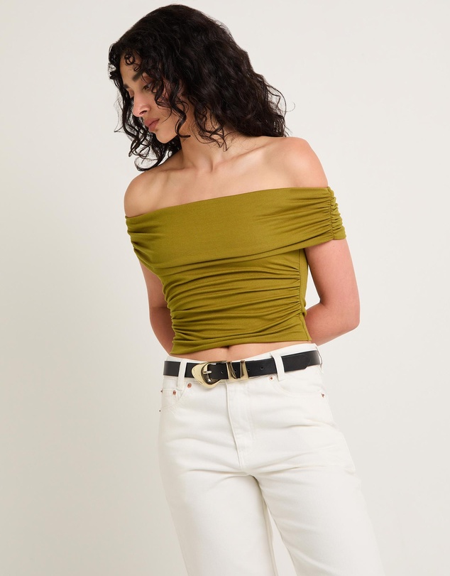 Alice In The Eve - Armani Cold Shoulder Top