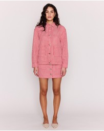 MINKPINK - Freya Stripe Mini Skirt