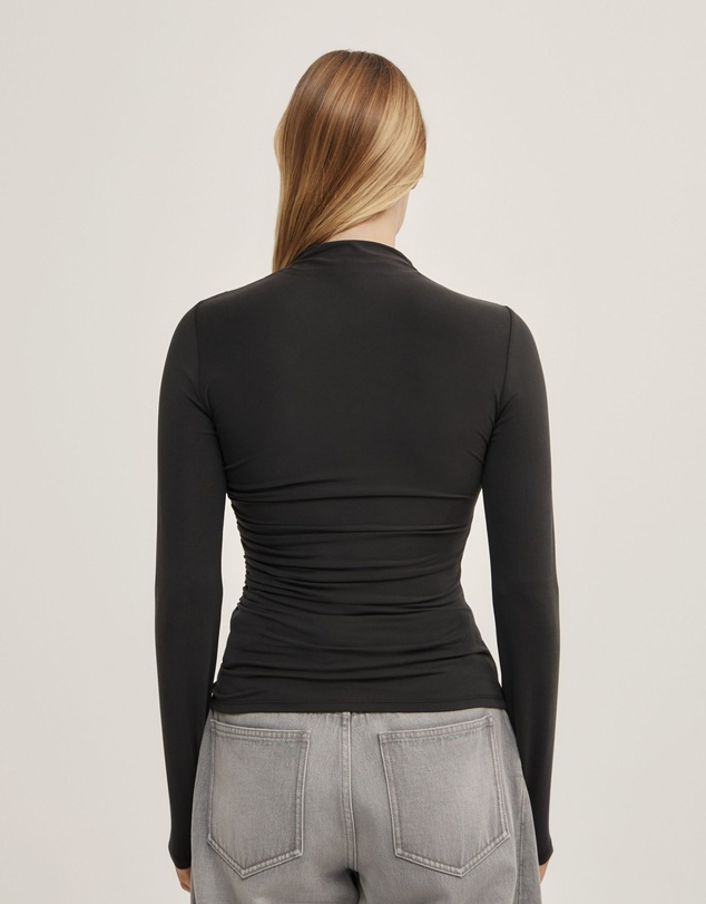 Witchery - Wrap Long Sleeve Jersey Top