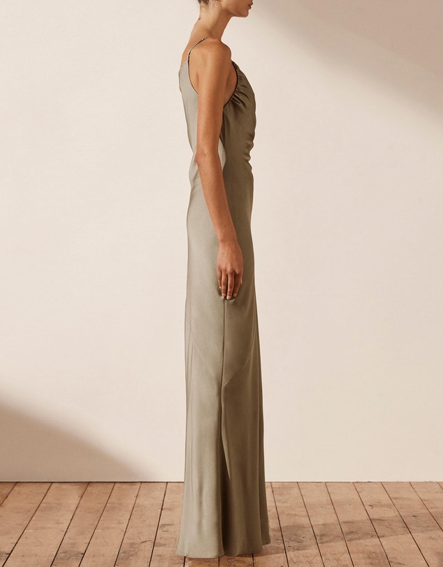 Shona Joy - Luxe Asymmetrical Gathered Maxi Dress
