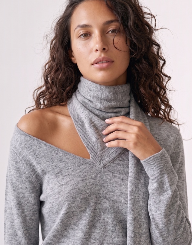 Style Addict - Wren Top - Light Grey