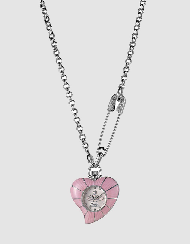 Vivienne Westwood - Vivienne Westwood Heart Pendant 32mm Pink Watch